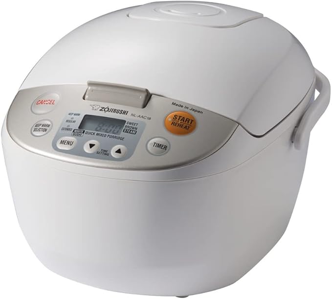 Zojirushi NL-AAC18 Micom Rice Cooker (Uncooked) and Warmer 10 Cups/1.8-Liters
