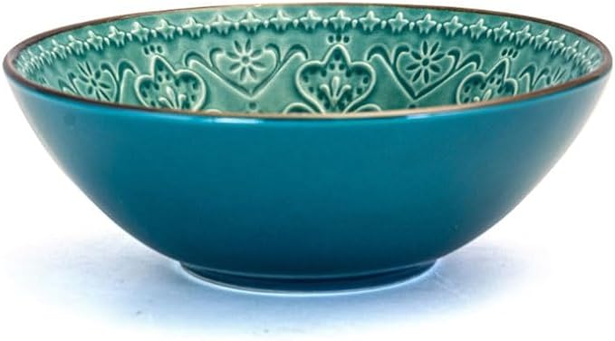 Dinner Plate Set 16 Piece Round Stoneware Dinnerware Set in Sea Green Restaurant Plates Ceramic Dishes To Eat Dish