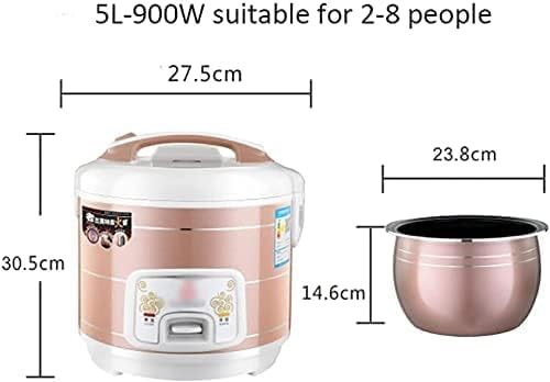 KRASS Rice Cooker (2-6L) Multifunctional Household Rice Cooker Non-Stick Inner Pot Intelligent Insulation Make Rice and Steam Healthy Foods and Vegetables 5L Collector88