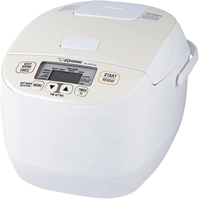 Zojirushi NL-DCC18CP Micom Rice Cooker and Warmer (Pearl Beige 10 Cups)