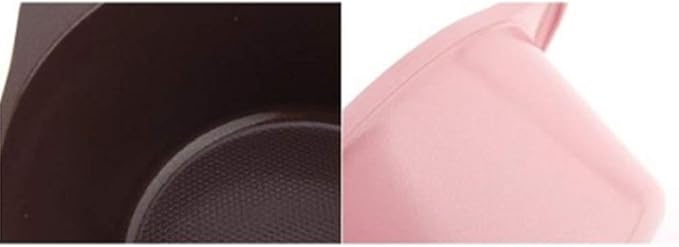 Kitchen Art Ceramic Pot set Nonstick Dishwasher Safe Cookware Set Nonstick Pots and Pans Set Thermo-Spot Heat Indicator 4 Piece pink