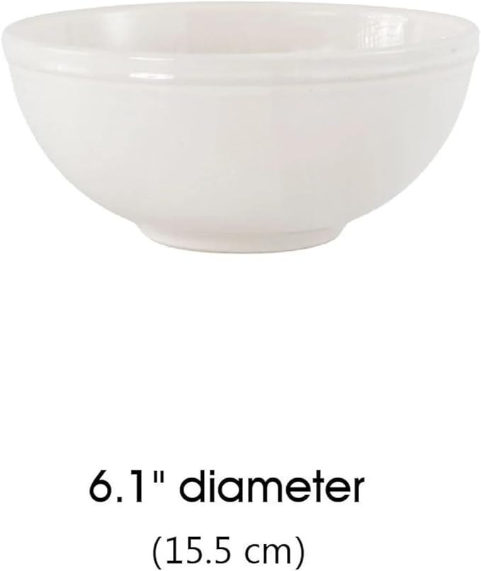 12-Piece White Stoneware Dinnerware Set Service for 4 Microwave &amp Dishwasher Safe Ceramic Plates and Bowls Set Durable Everyday Dishes for Home Kitchen