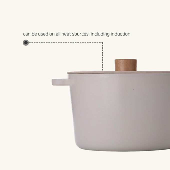 TORI Non-Stick ceramic coating Pot and pan with lid Cookware Set of 5P