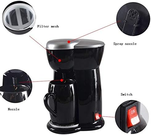Coffee Machine Coffee Machine Mini American Coffee Machine Automatic Drip Coffee Maker Single Cup Coffee Maker for Home and Office