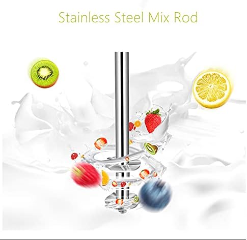 Milkshake Maker Machine Commercial Milk Shake Maker Mixer Electric Malt Maker Machine Drink Mixer with Single Head Malt Blender Stainless Steel Two-Speed 110V 180W 18000rmp (US Stock)