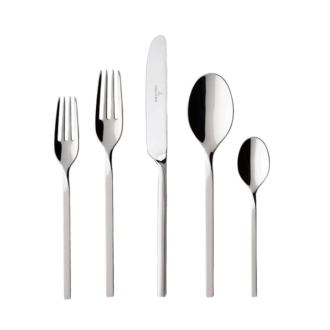 Villeroy &amp Boch New Wave 5-Piece Place Setting 18/10 Stainless Steel Service for 1