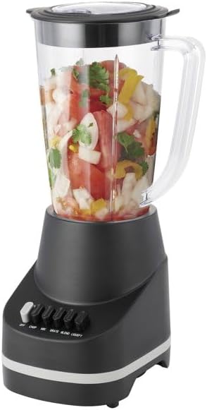 6 Speed Blender with 48 Ounce Jar 500 Watt Black Blade Material: 4 point 301 Stainless Steel