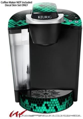 Decal Style Vinyl Skin compatible with Keurig K40 Elite Coffee Makers HEX Seafoan Green (COFFEE MAKER NOT INCLUDED)