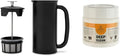 ESPRO - P7 French Press - Double Walled Stainless Steel Insulated Coffee and Tea Maker with Micro-Filter - Keep Drinks Hotter for Longer (Matte Black 32 Oz) Cleaning Powder
