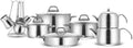 Karaca Belgrade 15 Piece Stainless Steel Wedding Set Pan Set Teapot Cooking Pot Set