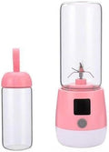 Portable Blender Juicer Mixer Personal Rechargeable Smoothie Milkshake Maker(Pink)