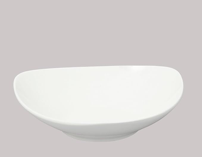 Bone China Triangular Shape Elegance White Soup Bowl 16oz 7.5inch x 7.5inch Set of 6