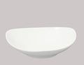 Bone China Elegance White Triangle Serving Bowl 9inch x 9inch 49oz Set of 2 Pieces