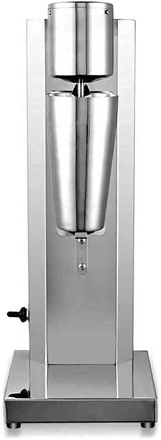 Milkshake Maker Machine Commercial Milk Shake Maker Mixer Electric Malt Maker Machine Drink Mixer with Single Head Malt Blender Stainless Steel Two-Speed 110V 180W 18000rmp (US Stock)