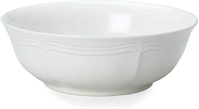 Mikasa French Countryside 40-Piece Dinnerware Set Service for 8 White &amp French Countryside Cereal Bowl 7-Inch Set of 4 White - F9000-421 30 ounces