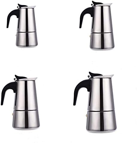 kkhouse Stainless Steel Coffee Pot Mocha Espresso Latte Percolator Stove Coffee Maker Pot Percolator Drink Tool Cafetiere Latte Stovetop (600ml)