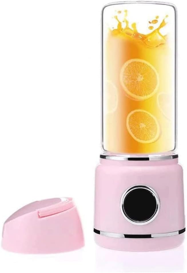 Personal Blender for Shakes Smoothies Food Prep and Frozen Blending with 150-Watt Base and Cups with Spout Lids(Pink)