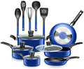 For SereneLife 15-Piece Set Kitchenware Pots &amp Pans Basic Kitchen Set