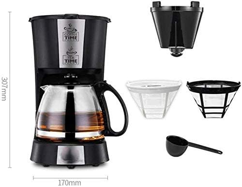 Coffee Machine Coffee MachineCompact Coffee MachineStainless Steel Filter Coffee Maker with 7 Minute Brew TimeReusableWashable FilterndashBlackCompatible with Espresso Cooker