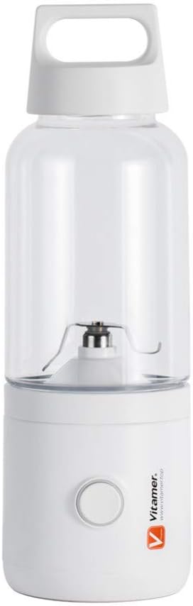 TEQIN Portable Blender Smoothie Blenders Vit-s011 500ml Portable Mini Juicer Vitamer Juicer 2000mAh Battery Strong Power USB Rechargeable Fruit Juice Cup Rice White