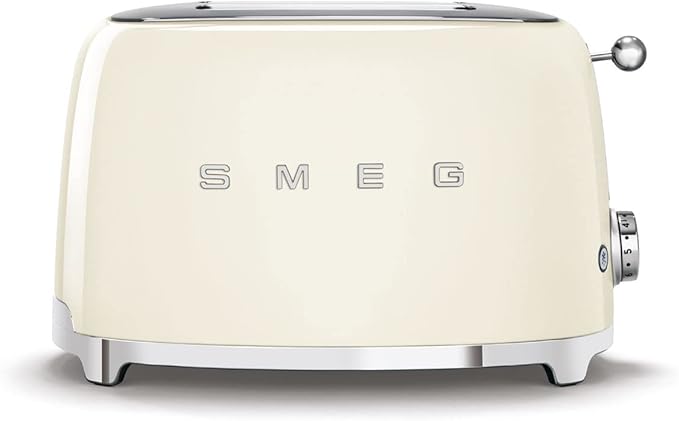 Smeg Retro Drip Coffee Machine and 2-Slice Toaster Bundle Cream