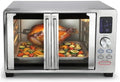 25 Quart Digital Electric French Door Countertop Convection Oven with Rotisserie &amp Multi-Function Settings