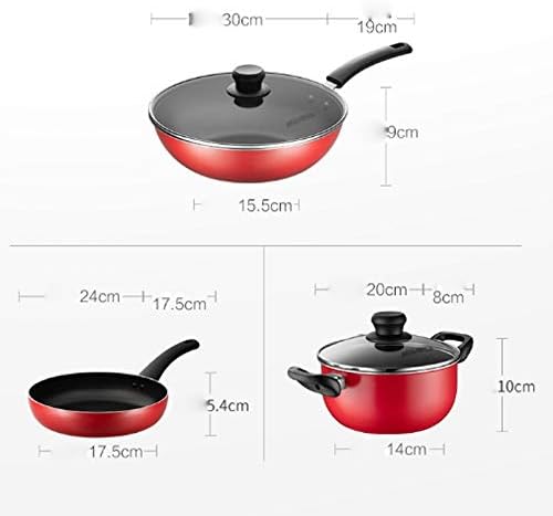 Cookware 3pcs/set Stainless Steel Pot Soup Pot Nonmagnetic Cooking Multi Purpose Cookware Non Stick Pan Induction Cooker