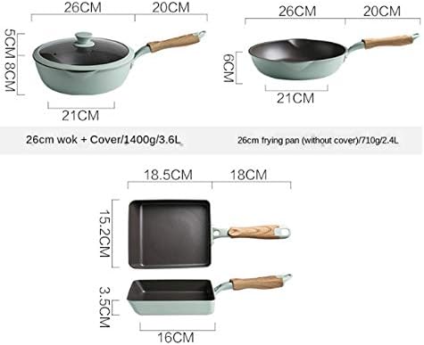 Cookware Pot Set Home Kitchen Wok Frying Pan Combination Non Stick Pan Special for Induction Cooker Kitchen Pot Cookware Set
