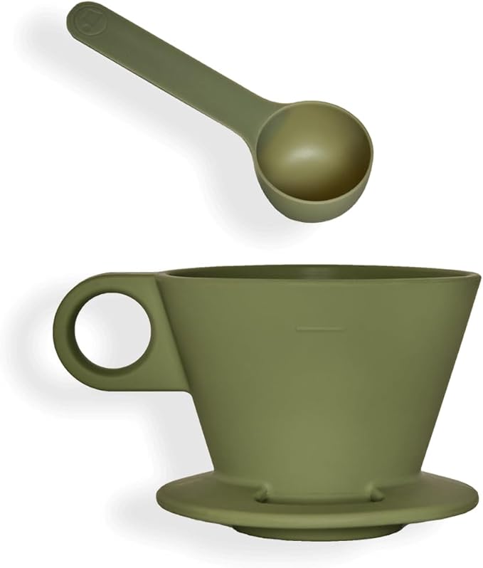 Verve Dwell Dripper Pour Over Coffee Maker Set Non-Electric Coffee Dripper Manual Brew Maker (Green)