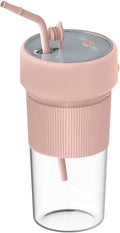 Portable Blender Cup 14Oz Mini Juicer Blender with 6 Blades Rechargeable Handheld Blender for Office Gym Travel