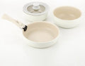 dore IH hands free organic Pot Cookware Set of 5P Ivory