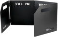 Folding Gas Stove Windshield and Lightweight Improved Cooking Efficiency (black)
