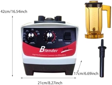 High-Speed Countertop Blender 20000RPM - Professional Smoothie Maker with Tamper for Bubble Tea Milk Foam and Shaker Cup - Ideal for Smoothies and Drinks