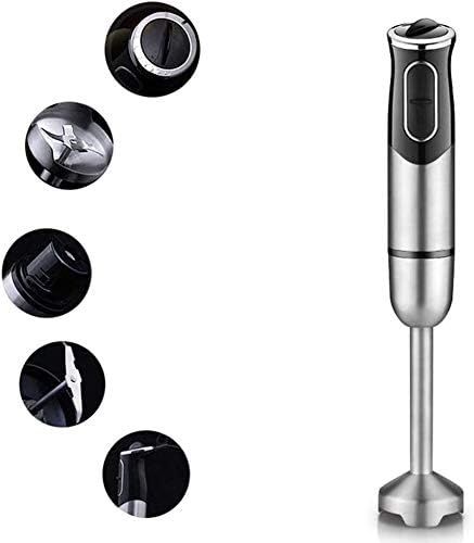 Immersion Blender 600W 2-Speed Hand Blender Hand Blender Set Includes Stainless Steel Stick Blender Chopper Beaker Whisk BPA-Free