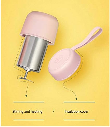 Portable Soy Milk Machine Mini Multi-Function Cooker Automatic Heating Soy Milk Rice Paste Machine Without Filter Insulation 250ml(Blue)