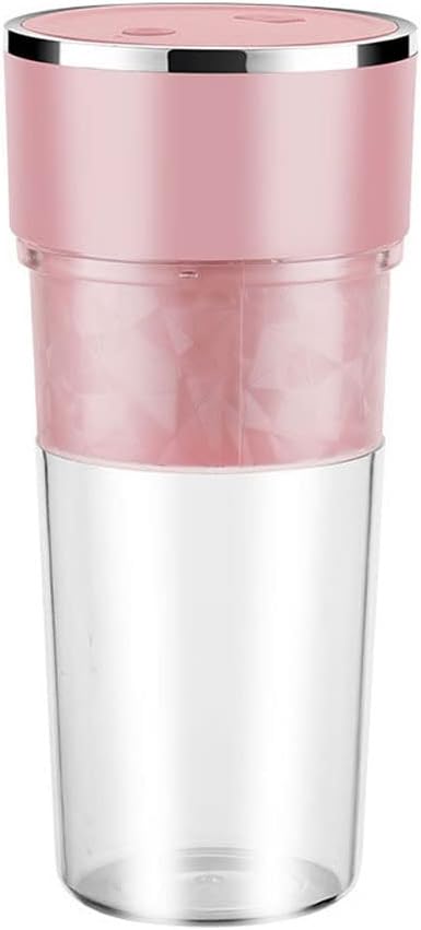 Portable Blender Personal Blender with Rechargeable USB Made with BPA-Free Material Portable Juicer (Color : Pink)