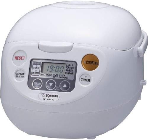 Zojirushi NS-WAC10WB Fuzzy Logic 5.5-Cup Rice Cooker and Warmer