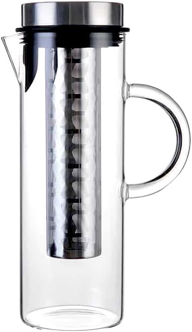Deluxe Cold Brew Coffee Maker with Removable Stainless Steel Filter (Stainless Steel 44oz/1300ml/1.4QT)