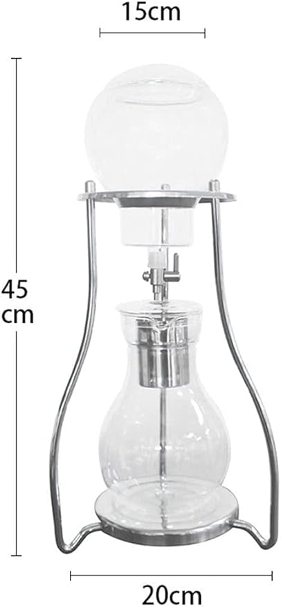 Beverage Equipment Modern Cold Brew Coffee Maker 600ML/20.3OZ Iced Drip Coffee Maker with Stainless Steel Filter Borosilicate Glass Coffee Maker Siphon Coffee Maker