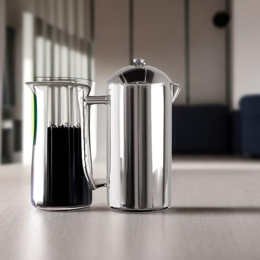 Frieling French Press Coffee Maker - 23 oz Polished Double-Wall Stainless Steel - Insulated French Press for Camping - All Stainless Steel Coffee Maker