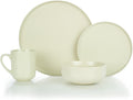 Everything Kitchens Modern Flat 16-Piece Dinnerware Set | Beige