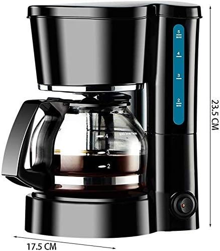 Coffee Machine Coffee MachineCoffee FilterSemi-Automatic Coffee MachineBuilt-in Filter[Anti-drip FunctionInsulation Kettle(750ml)600W] Compatible with OfficeFamil