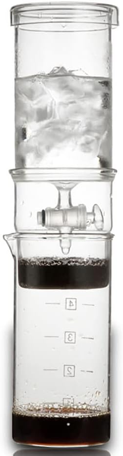 Cold Brew Coffee MakerCold Drip Coffee Machine with Adjustable Drip FilterGlass Cold Brew Coffee Tower Iced Coffee Brewer for Home and Office