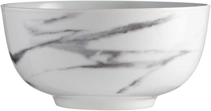 Pemberly Row Modern Porcelain Dinner Set 16 Piece Coupe Marble