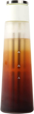 Cold Brewer 600ml Ice Coffee Maker Make Cold Brew Coffee Ice Drip Lay Flat Seal Leak-Proof Perfect for Homemade Iced Coffee and Ice Tea