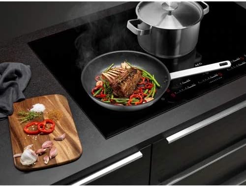 AEG 3pc (S) Pans Saucepans Set - Stainless Steel 24cm Frying Pan 16cm &amp 20cm Saucepans Induction Compatible