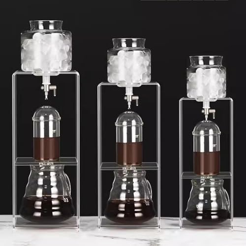 Cold Brew Drip Tower with Adjustable Water FlowPremium Cold Brew Drip Tower – Slow Drip Coffee Maker with Stainless Steel Filter &amp Acrylic Stand Adjustable Water Flow for Iced Coffee Lover