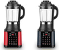 Domeng Heating Blender with Automatic Cooking Function 1.75L Capacity 1200W Multi-Function Soy Milk Maker and Juicer 8 Speed Settings Stainless Steel Blade Red and Black
