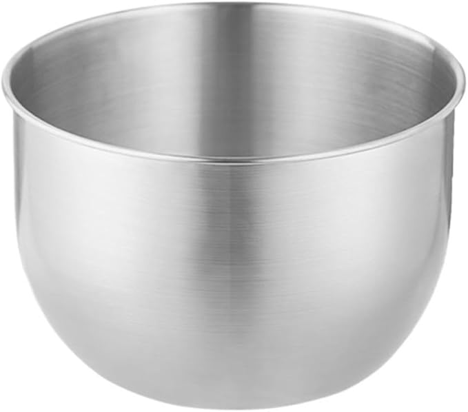 304 Stainless Steel Egg Beater Bowl Deepened Splash Proof Straight Edge Basin Baking Cake Whipped Cream Bowl(2400ml Small Size)