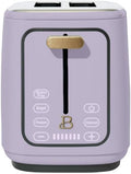 Beauti 2 Slices Toaster with Touch Activated Display 900 W Bagel/Frozen/Reheat Presets Wide Slots Easy Cleaning (Lavender)